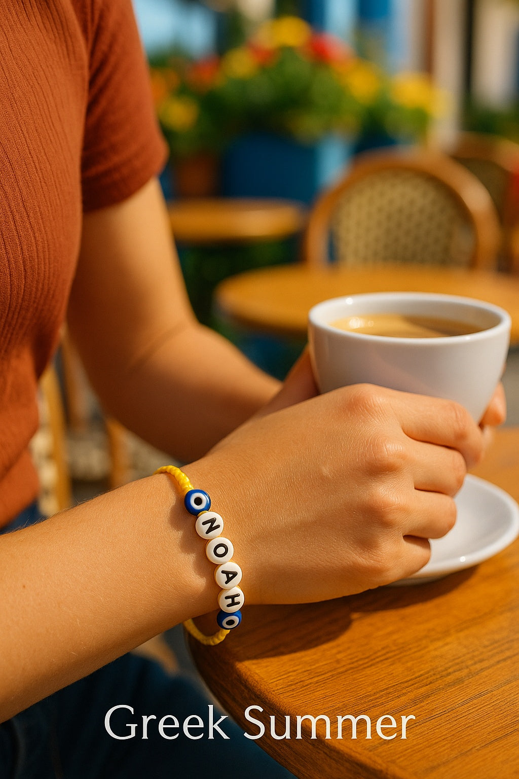 Evil Eye Bracelet With Personalized Name