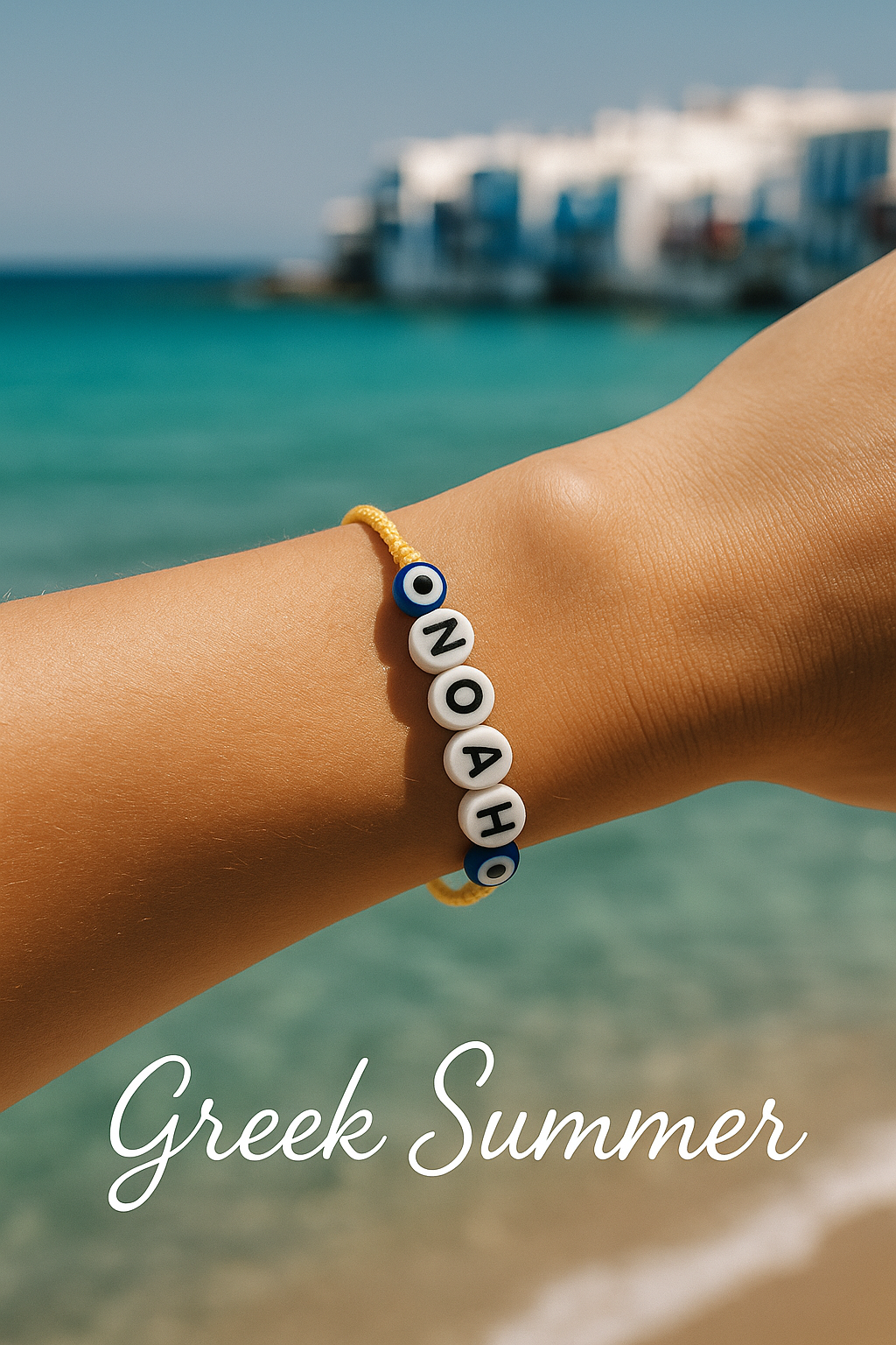 Evil Eye Bracelet With Personalized Name